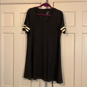 Sporty V Neck Skater Dress
